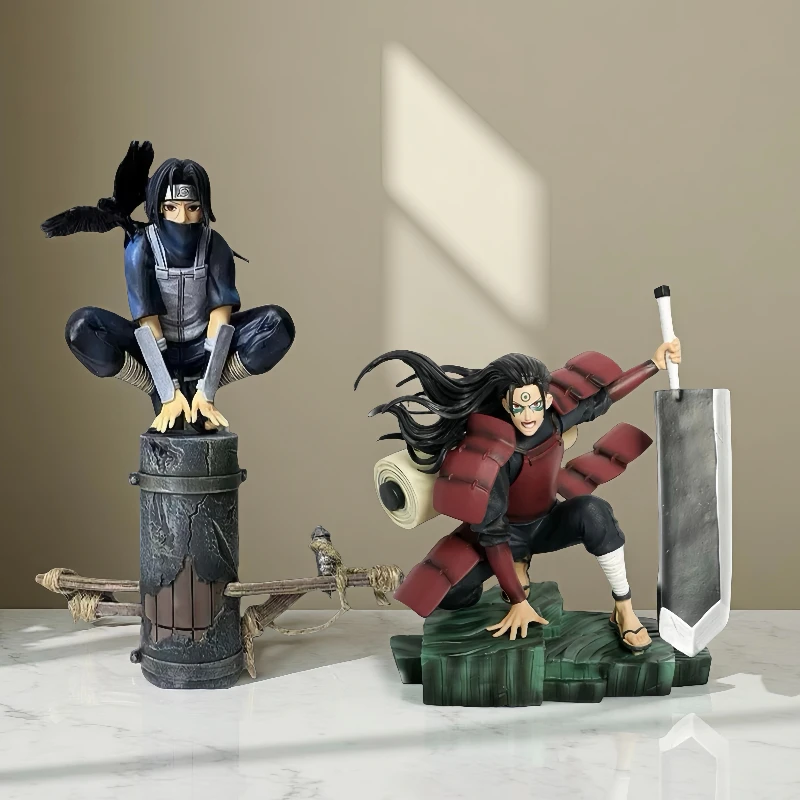 

Anime Naruto Figurine Shinobi No Kami Action Figures Senju Hashirama Uchiha Itachi PVC Collection Model Ornament Desktop Toys
