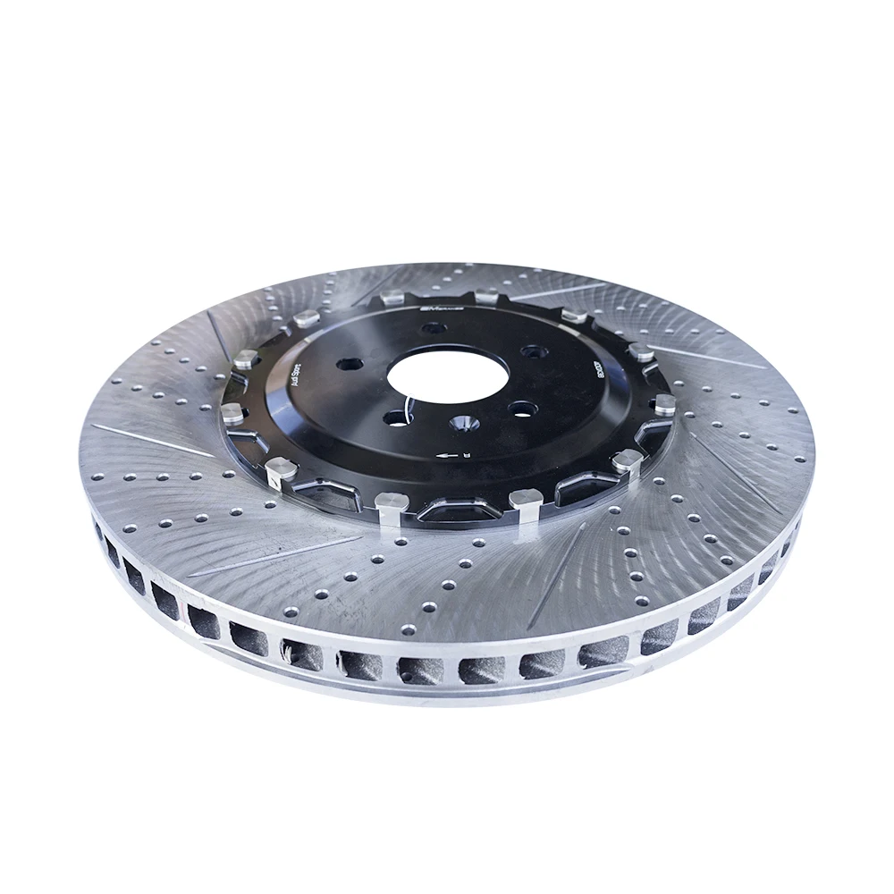 High Performance High Carbon Modified Drilled Slotted Split Brake Discs For Audi RS New Factory Tuning Brake Rotors Upgrade