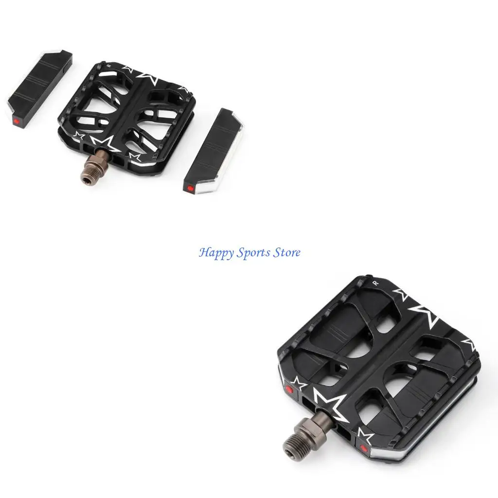 

LED 9/16Inch Bearing Bicycles Pedals Watertight Aluminum Mountain Bikes Pedals