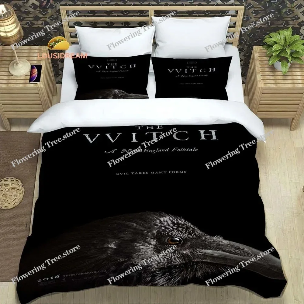 Evil Witch Poster Logo Sheet Quilt Covers Bedding Dormitory Sheets Bedding Set Soft Warm Bedding Set