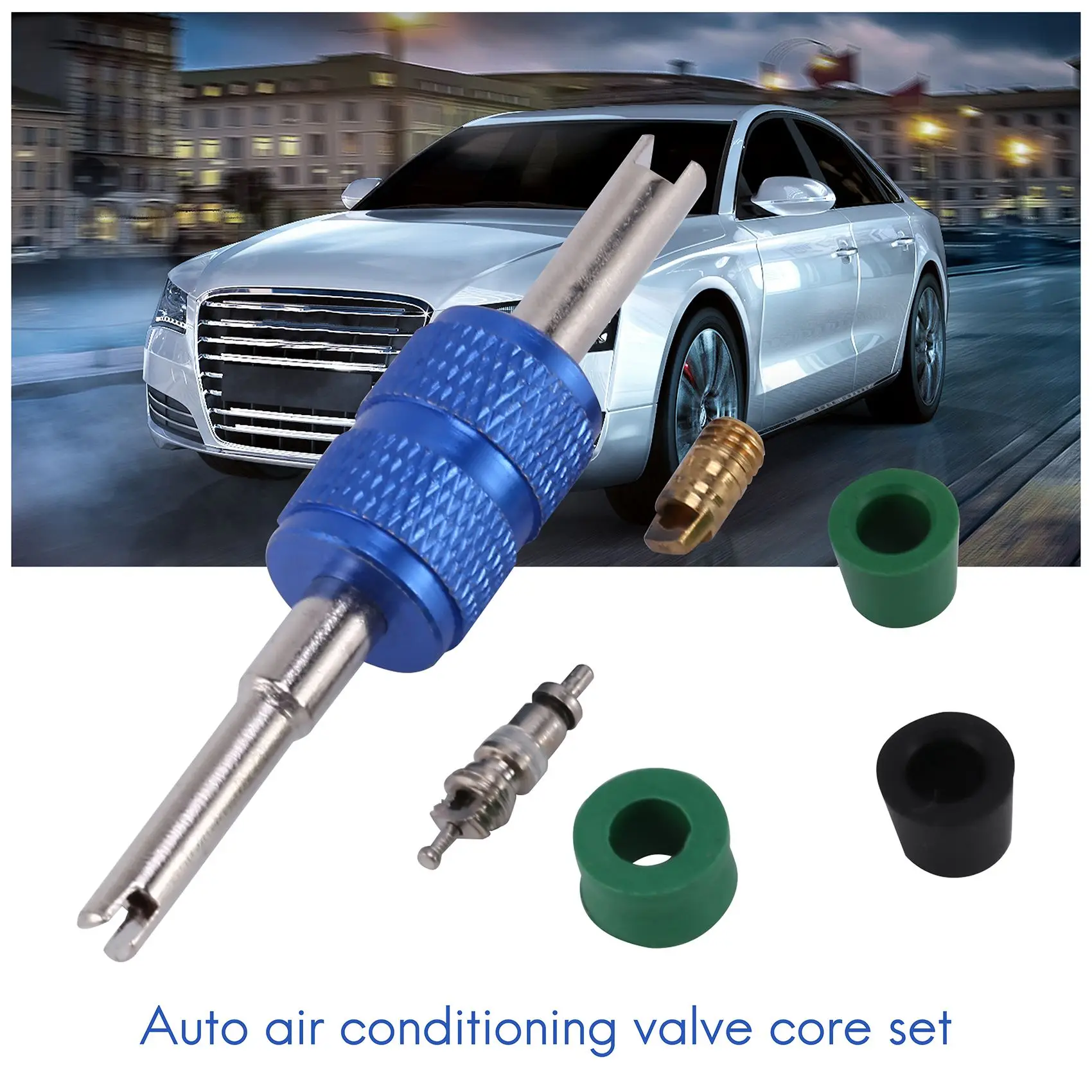 [NEW!N92R】 71Pcs A/C Air Conditioning Valve Core R12 R134A Refrigeration Valve Core R12 / R134A AC Master Valve Core Repair Kit