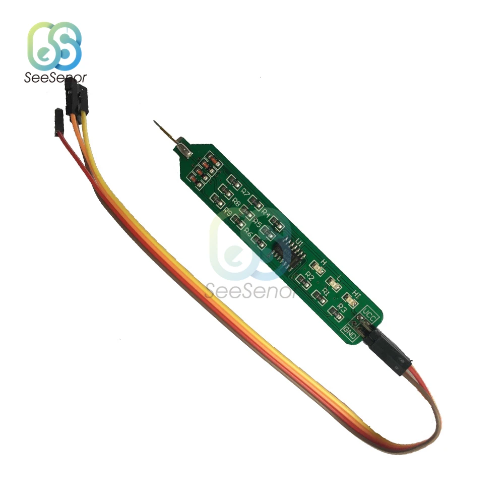 3.3V 5V ปากกาทดสอบระดับต่ำสุดเครื่องทดสอบความต้านทานการเชื่อมต่อ Digital Circuit Debugger ตรวจจับ Probe W/ Dupont Line