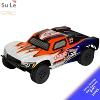 LC Racing 1/14 Remote Control Electric Model Car Short Truck Off Road Vehicle No Brushing Street Play Racing Metal Base Plate