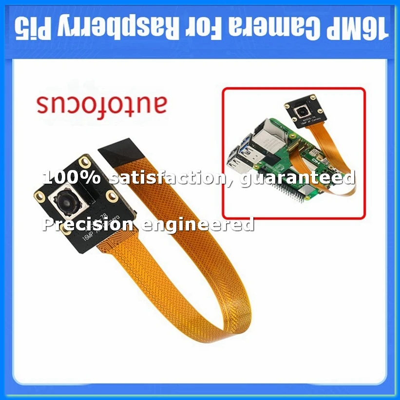 16MP Camera for Raspberry Pi5 Camera IMX519 Autofocus 78.5° 4.28mm Camera Module for Raspberry Pi5 RPi5-A73M
