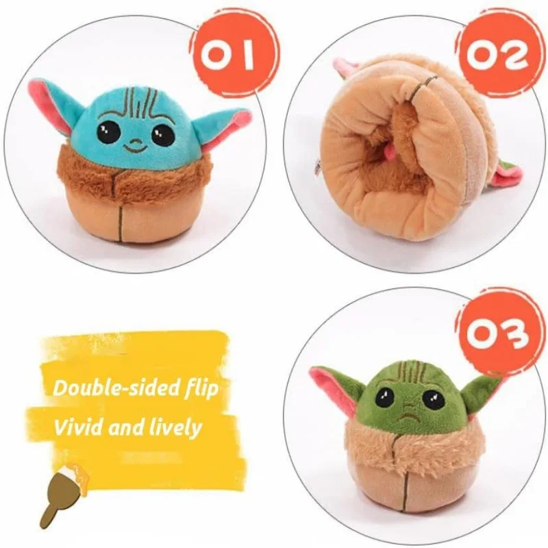 Cross-border foreign trade flip Yoda doll plush toy double-sided Yoda Stitch doll