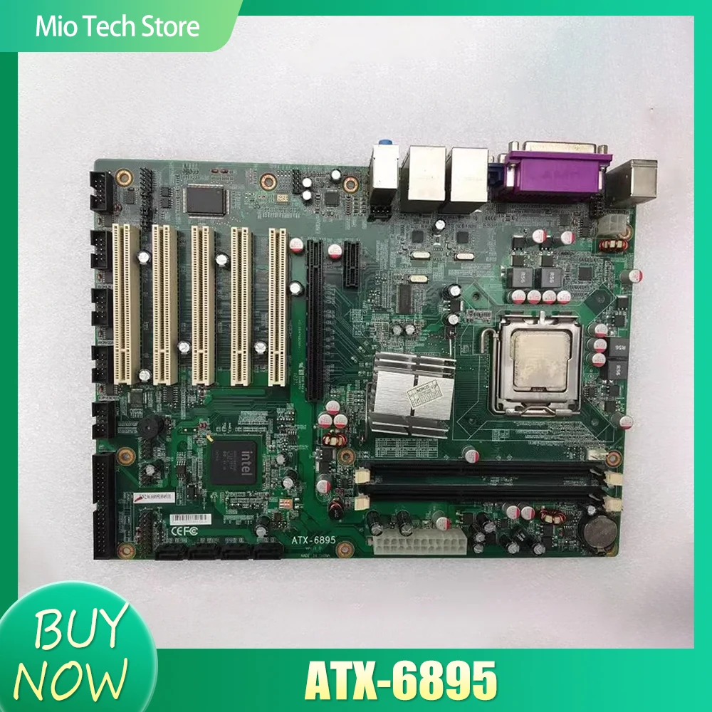 Original 5 PCI dual port industrial control computer G41 motherboard ATX-6895