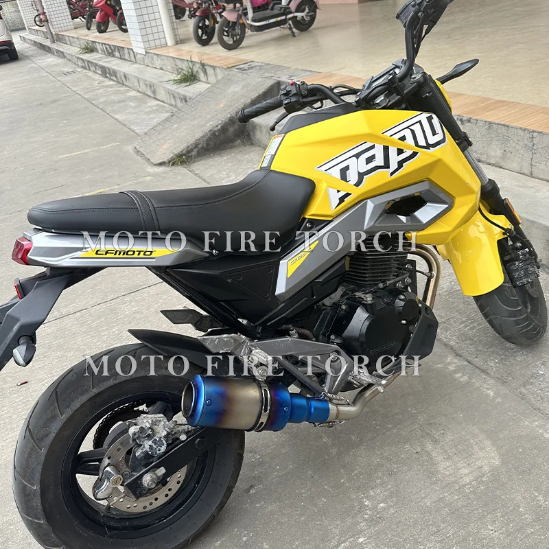 Slip On For CFMOTO ST125 ST 125 Motorcycle Exhaust Escape System Modified Muffler 51mm Front Link Pipe Stainless Steel Connect