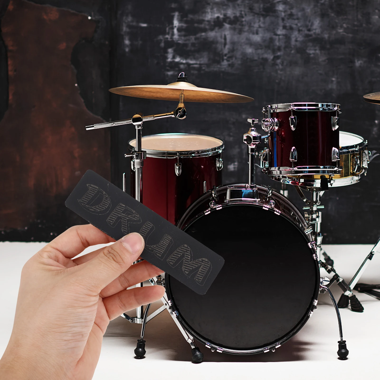 

2pcs Bass Drum Hoop Protector Silicone Easy Installation Adhesive Lightweight Durable Sound Dampening Drum Accessories Parts