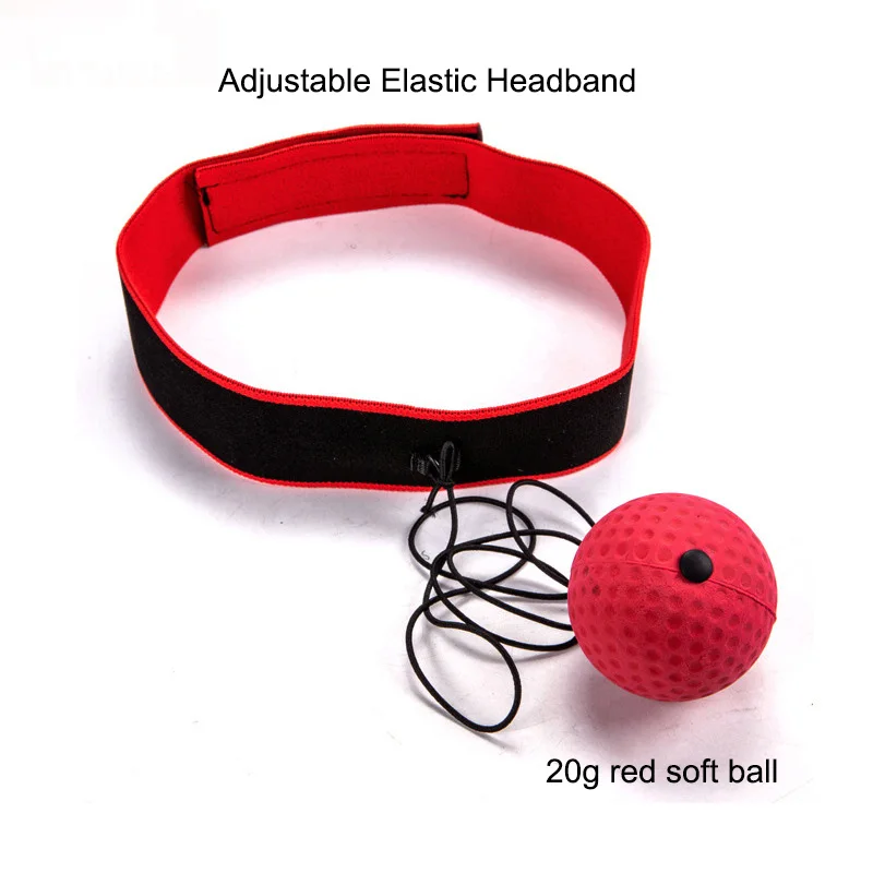 Boxing Reflex Ball Headband Punch Fighting Reaction Improve Reaction Speed Hand Eye Coordination Training Boxing Gear for MMA