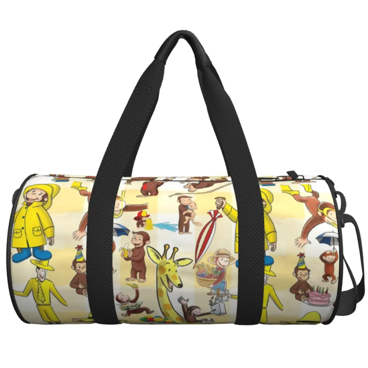 Curious George-s Sport Bags Gym Accessories Gym Bag Oxford Men Women Custom Handbag Travel Training Funny Fitness Bag