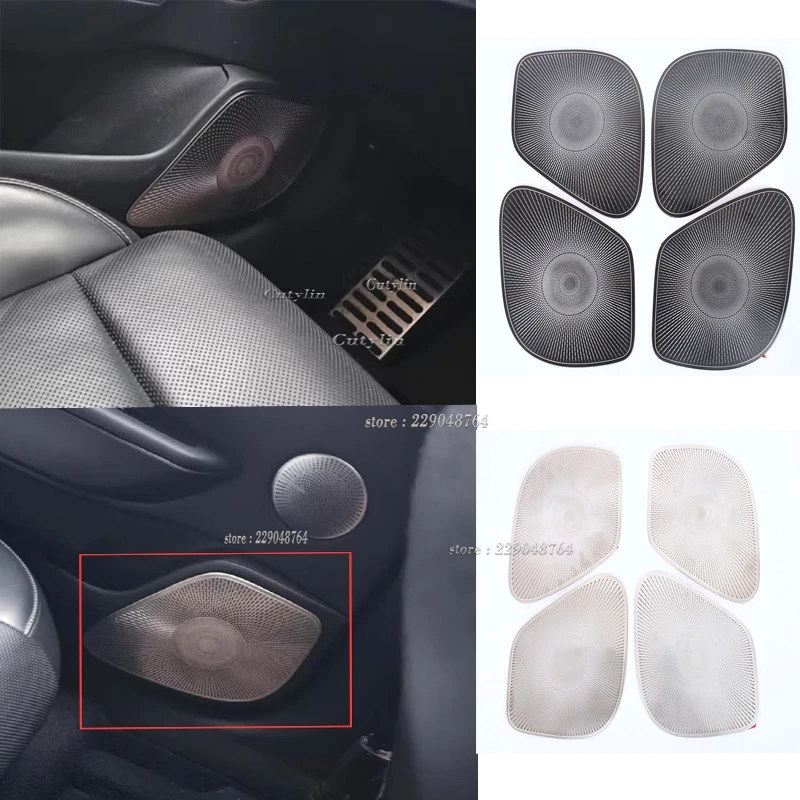 

LHD RHD For KIA Stinger 2018-2021 2022 2023 Car interior Audio Speaker horn Cover Trim Door Loudspeaker Cover Trim Accessories