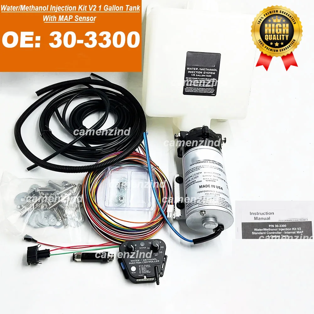 NEW Set 30-3300 303300 W/M Water/Methanol Injection Kit V2 1 Gallon Tank With Internal MAP Sensor 30 3300 High Quality