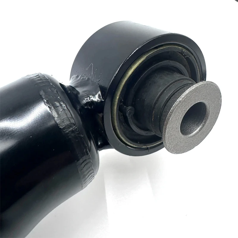 

Rear suspension shock absorber assembly with spring