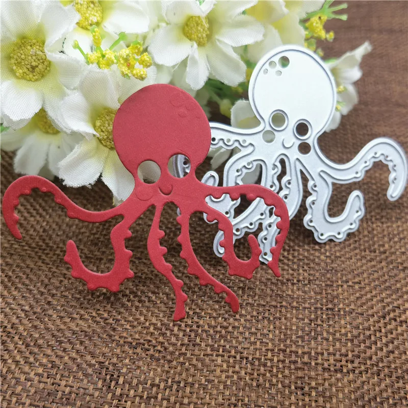 Sea animal octopus DIY cutting dies metal stencils for Scrapbook Card album steel cut dies embossing template