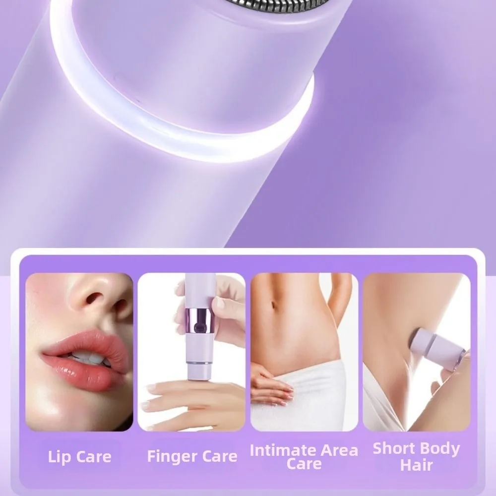Shower Safe USB Rechargeable Electric Razor Double Head Waterproof Women Shaver Cordless Epilator