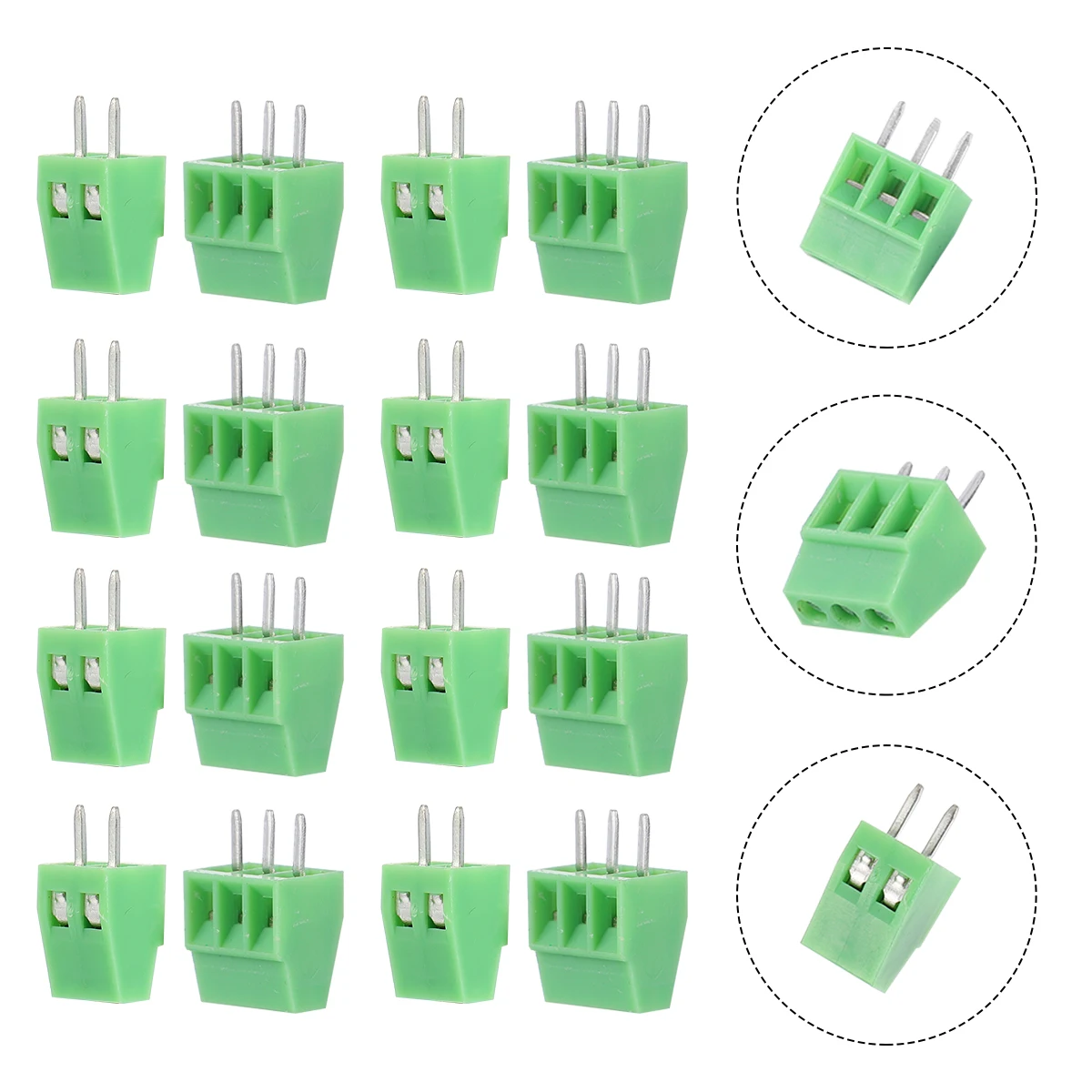 

50 шт. разъем клеммной колодки, прямой штифт, винт, печатная плата, электрические аксессуары, огнестойкая латунная направляющая, проводимость