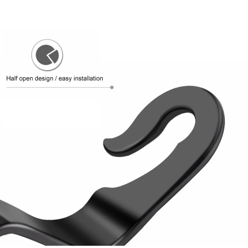 Универсальный крючок на подголовник сиденья автомобиля, вешалка для хранения сумок, кошельков, пальто, продуктов