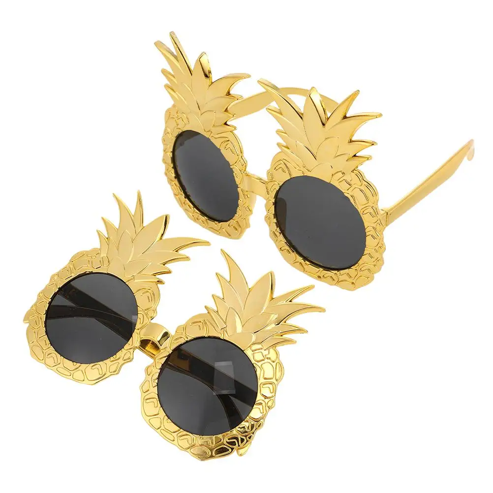 

Pineapple Glasses Fruit Sunglasses Costume Adult Summer Party Tropical Novelty Eyewear Shaped Hawaiian