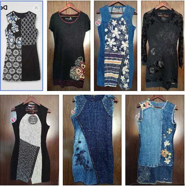 

Foreign trade Spain original single fashion new uneven denim sleeveless dress