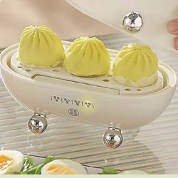 Multifunktions-Eier kocher Studenten wohnheim Mini-Schnell frühstücks maschine automatische Abschaltung Doppels chicht Elektro dampfer 150w