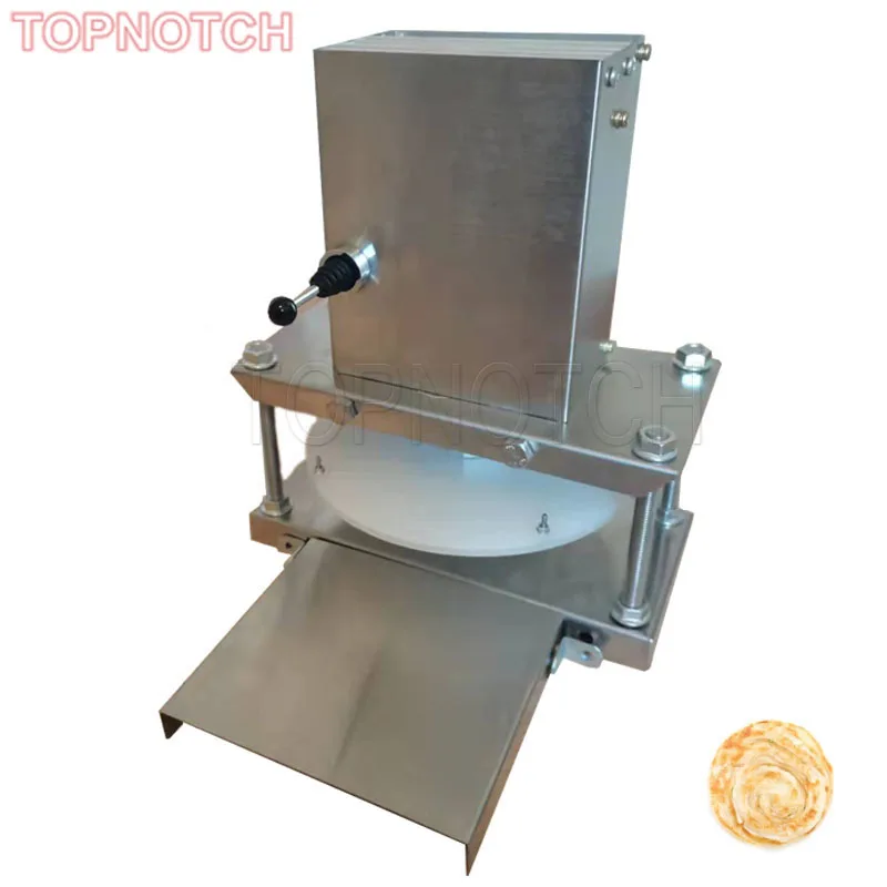 Máquina de prensado de masa de Pizza, máquina para hacer tortillas, máquina para hacer tortitas, máquina de prensado de pasteles de pato tostado