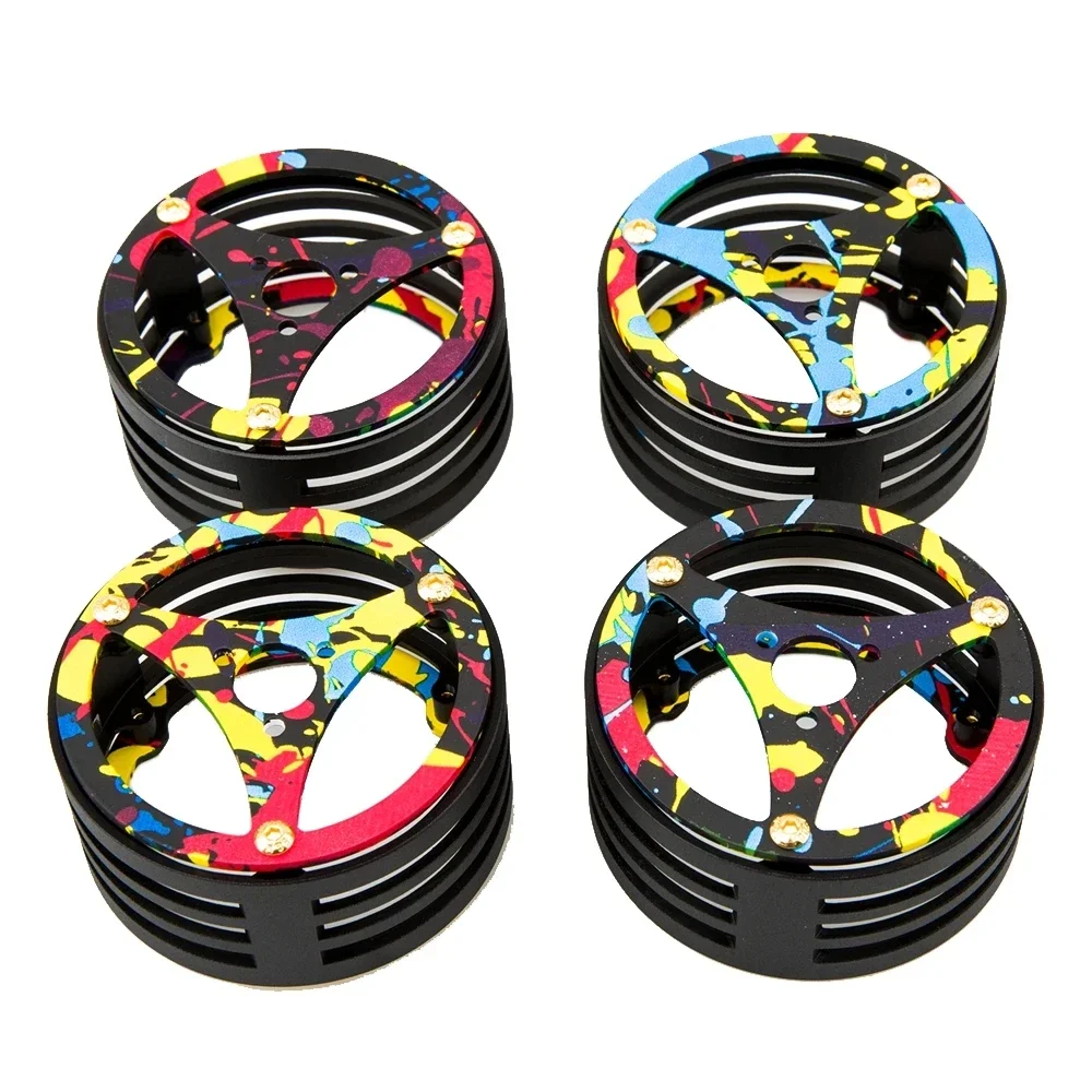 Rhino Carbon Fiber Aluminum 2.2 inch Performance LightWeight RC Car Crawler Wheel Axial SCX10 RBX10 RR10 Wraith MOA