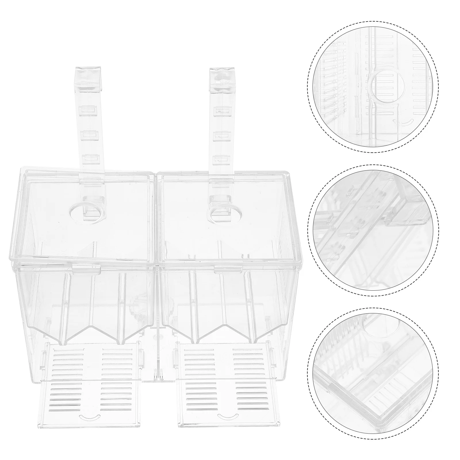 

Aquarium Isolation Box Fish Breeding Hatchery Incubator Secure Fish Tank Holder for Survival Monitoring