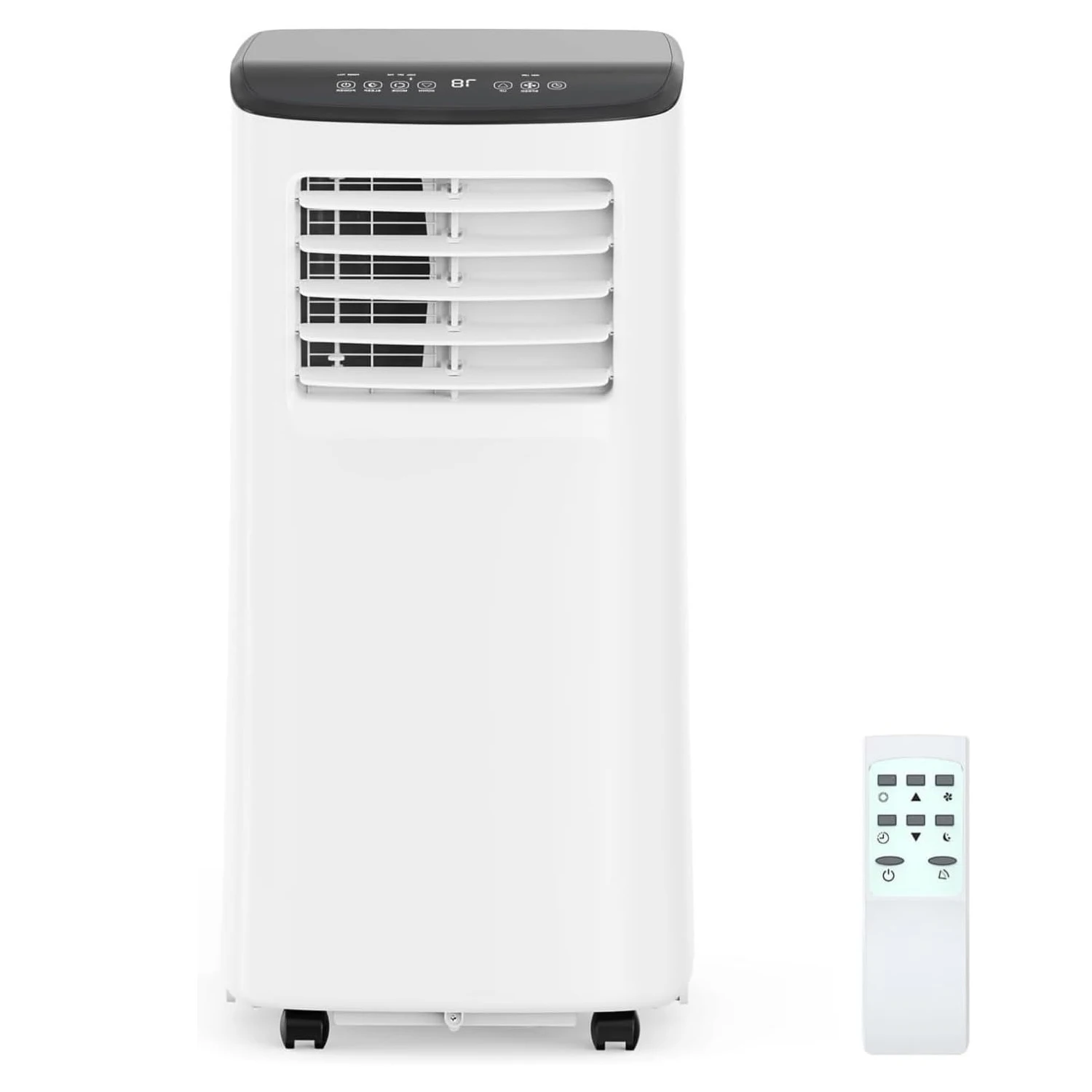 

Портативный кондиционер мощностью 8 000 BTU, 3-в-1: охлаждение, осушитель и вентилятор, тихий, охлаждает помещения площадью до 350 кв. футов, с пультом ДУ, режим сна