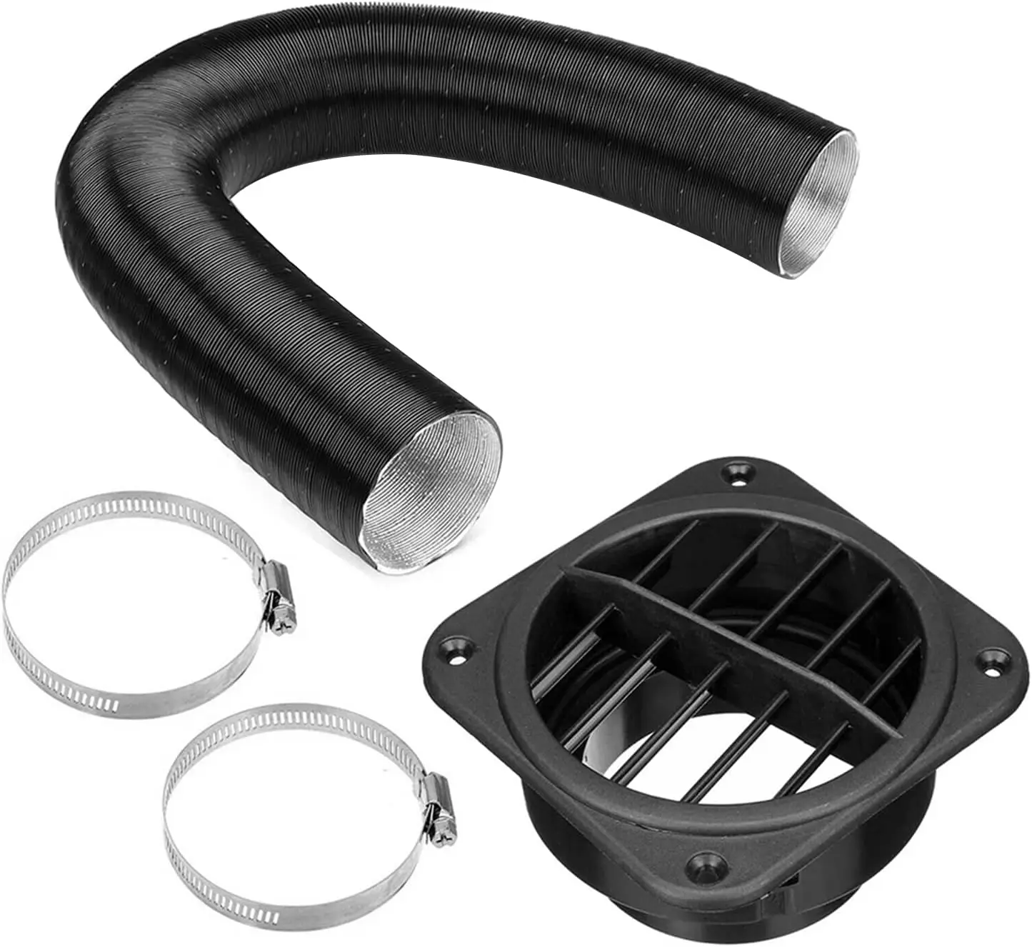 

Комплект стояночного обогревателя 75 мм для Webasto/Eberspacher 2–8 кВт, вытяжной канал и теплое вентиляционное отверстие