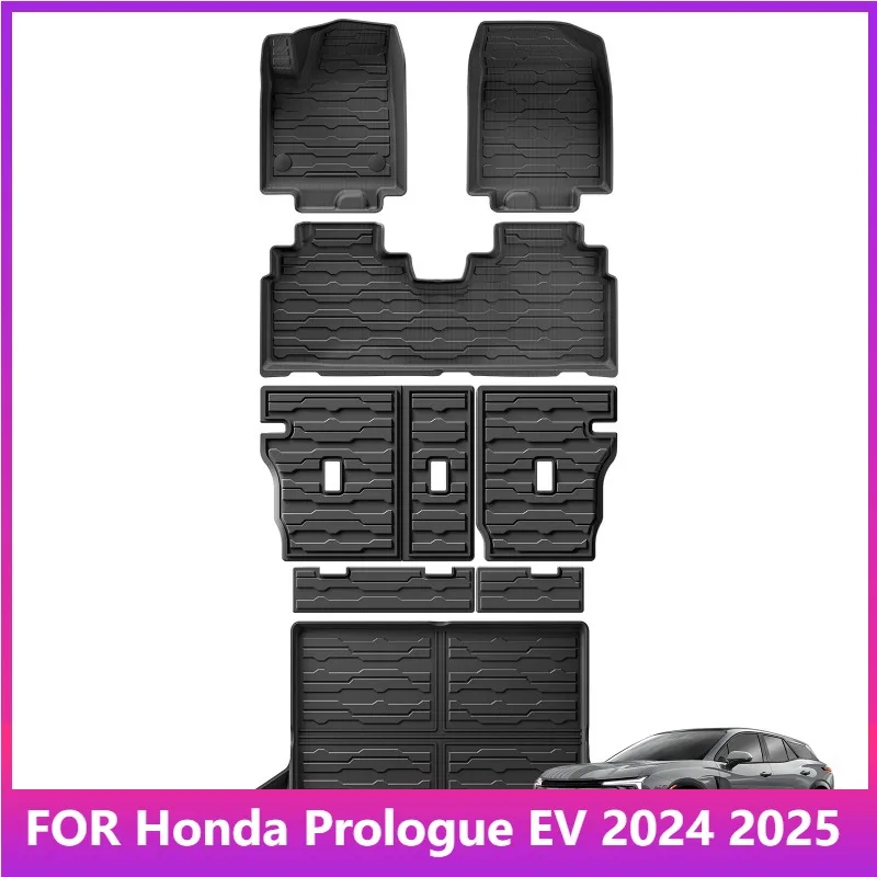 

Коврики для Honda Prologue EV 2024 2025 Автомобильные коврики для багажника Коврик для багажника TPE 3D Коврик для ног ЧЕРНЫЙ