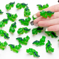 Minifiguras de resina de cocodrilo para jardín, adornos de micropaisaje en miniatura de animales, decoración artesanal, 5/10 piezas