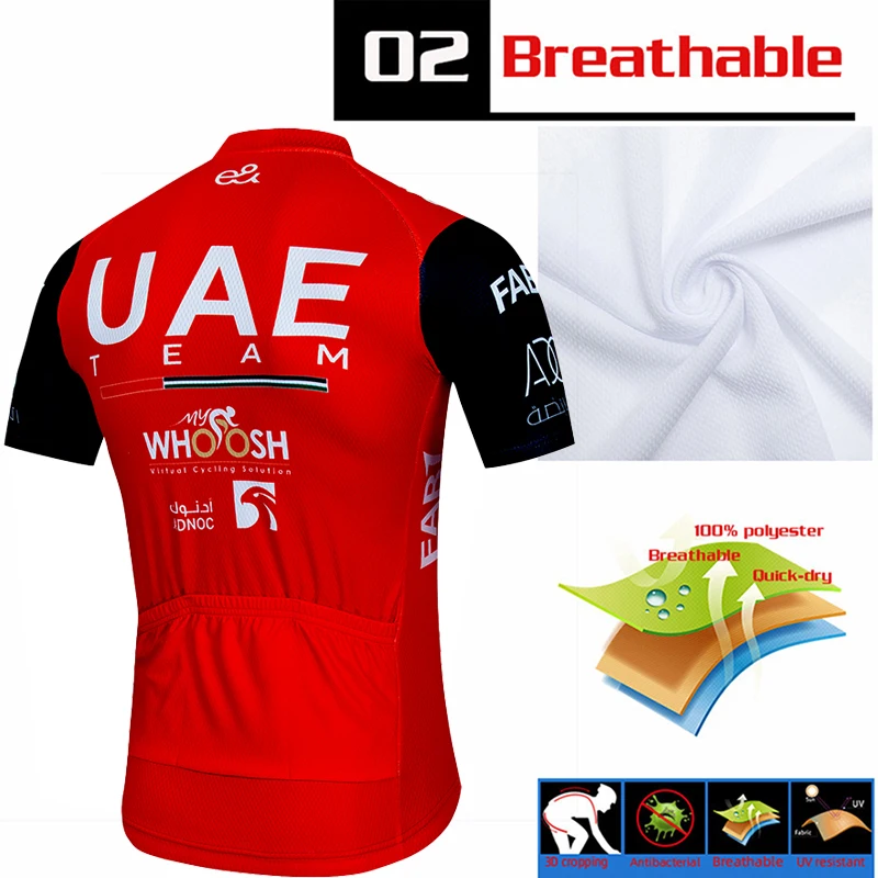 UAE Jersey Cycling Suit Man Pro Team 2024 Professional Shirt Bib Pants Road Bike Uniform Clothing Men Summer Men\'s Mtb Suits Set