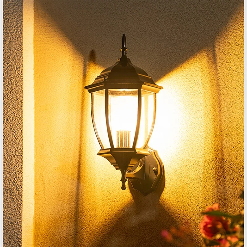 BERTH Classical Outdoor Wall Lamp Waterproof IP65 Retro Sconces Lighting Decorative for Home Porch