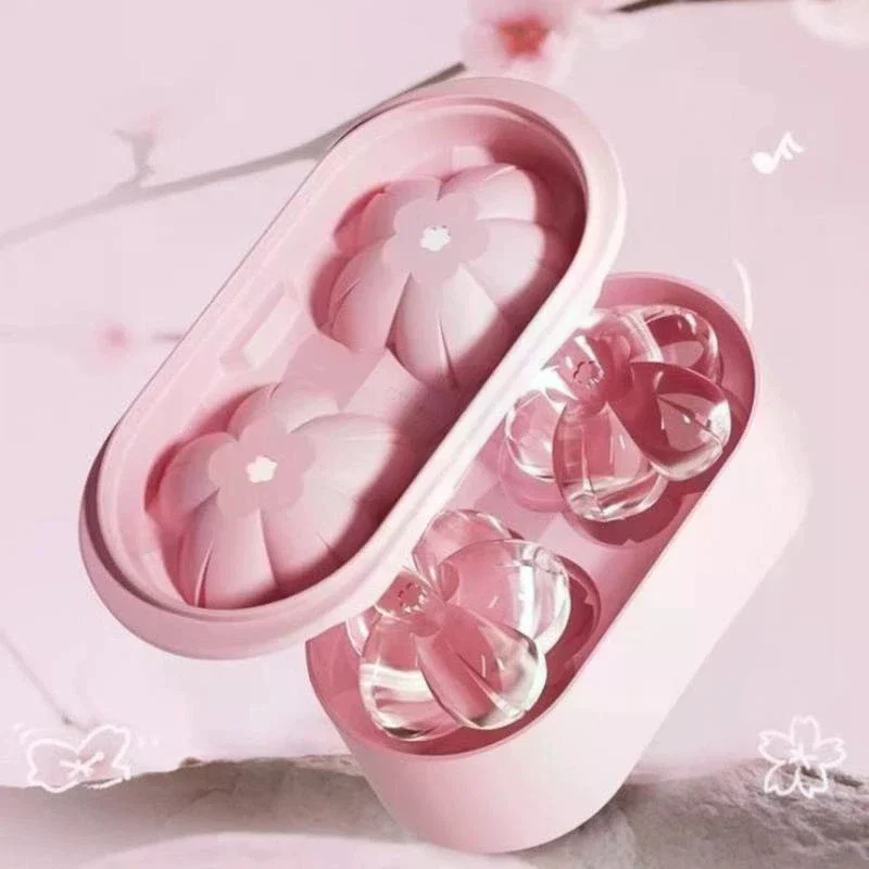 1Pcs Reusable Ice Tray Ice Ball Mold Flower Shape Ice Cubes Mold For Effortless Dessert Summer Drinks Ice Ball Maker