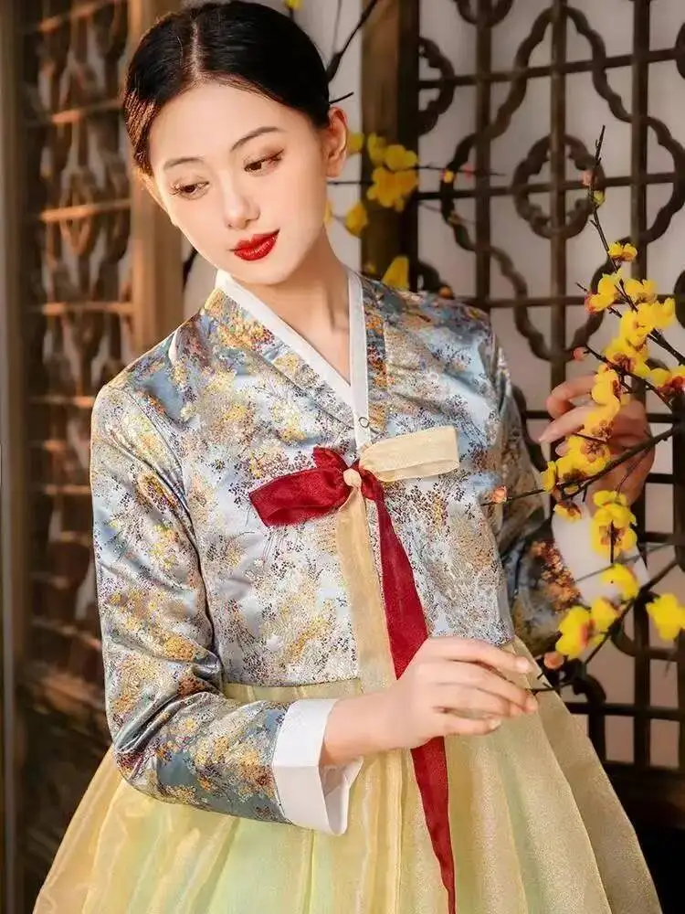 Korean Wedding Uniforms Court Style Yanji Travel Photography Hanboks Women's Hanbok Stage Performance Traditional Clothing