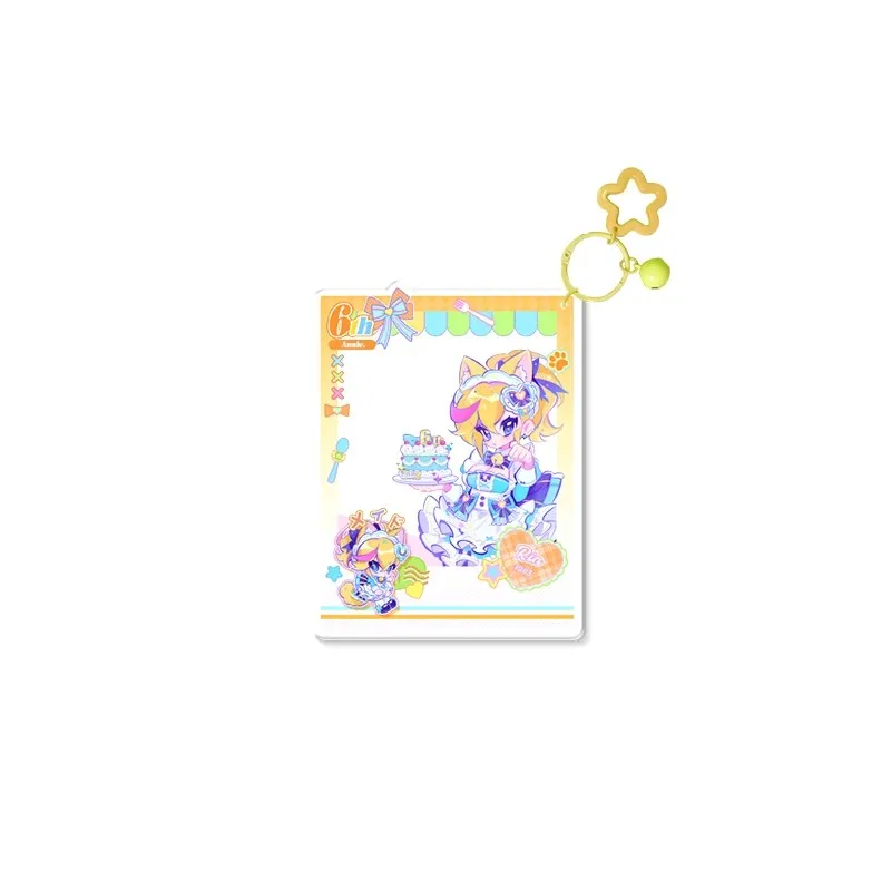 Official Game Muse Dash Buro Rin Marija 6th Anniv Maid Acrylic Photo Pendant Keychain Cosplay Original Friend Kids Gift