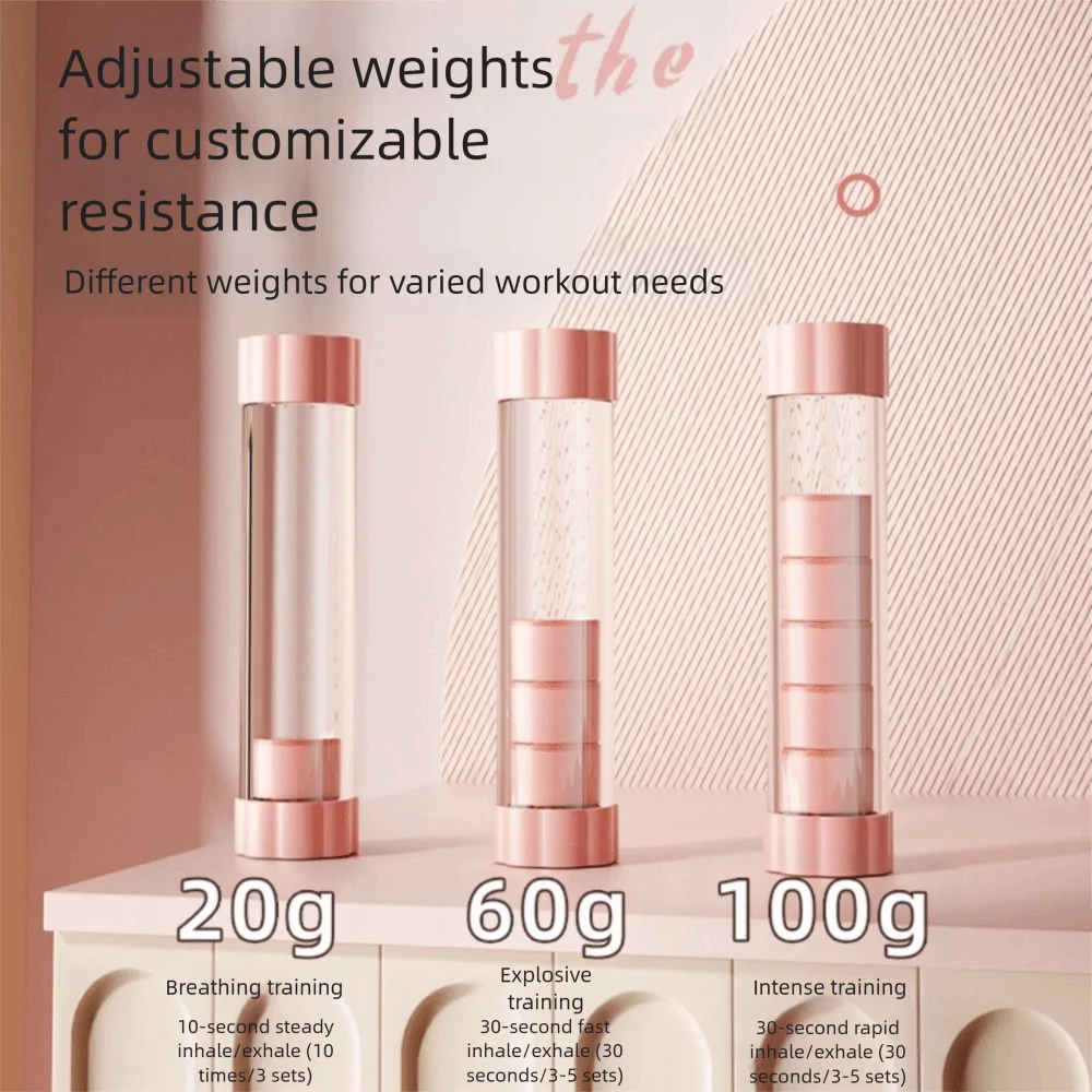 

Respiratory Trainer Breathing Exercise Device Training Setup Exercise Device Deep Breathing Dumbbell Capacity Training