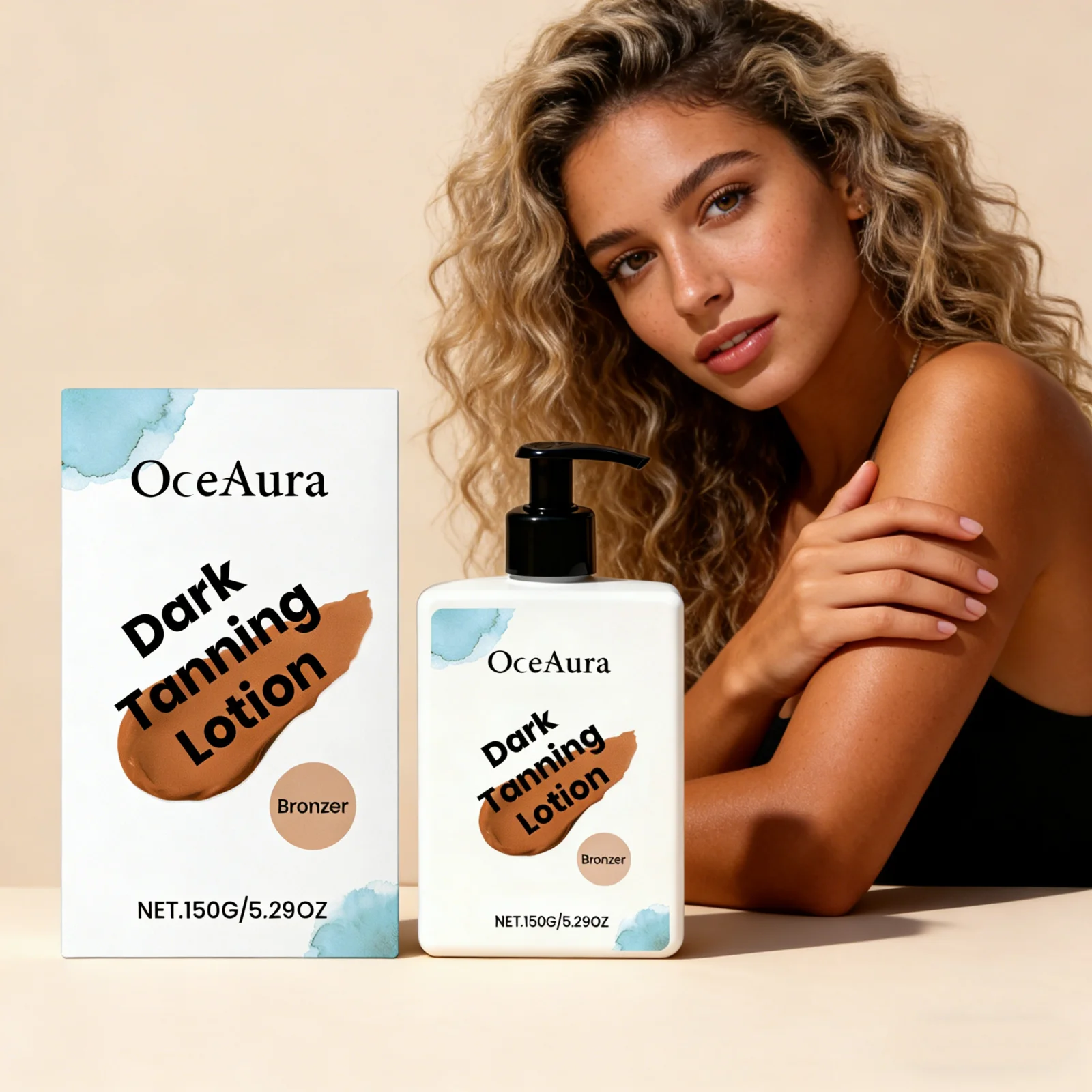 Natural Self Tanner Lotion Gradual Lasting Bronzer Even Skin Tone Deep Hydrating Smooth Easy To Use Sunless Tanning Body Lotion