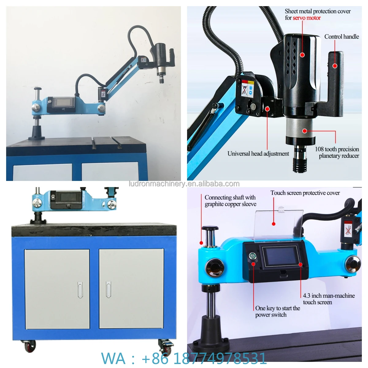 

Electric Tapping Machinery Professional Industry Servo Tapping Arms Product Universal