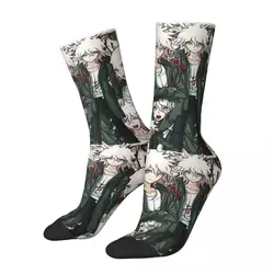 Nagito Komaeda Voice Hope Retro Danganronpa Makoto Game Cómodos calcetines Unisex, calcetines cálidos felices, estilo callejero Crazy