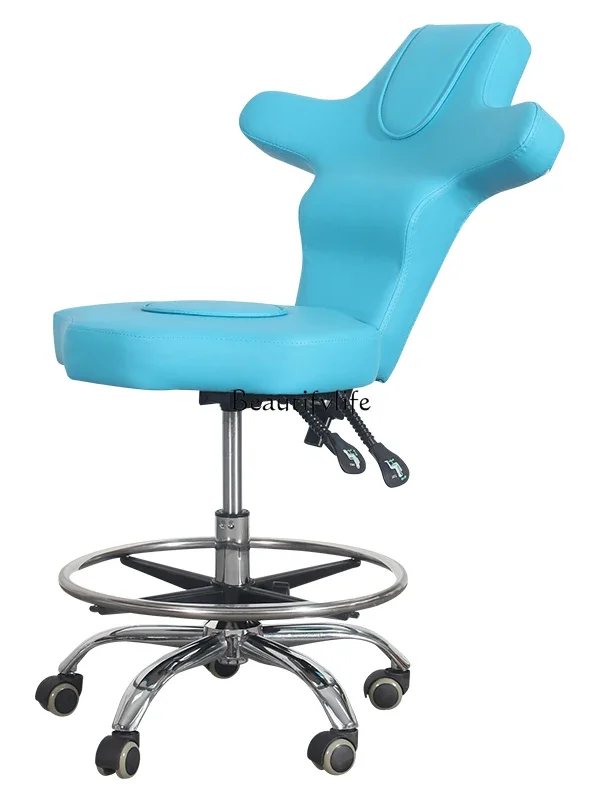 

Multifunctional Backrest Stool Rotating Beauty Nurse Chair