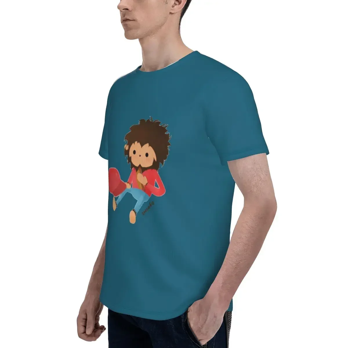 Sneaky Sasquatch Funny Big Head For Game Lover polyester T-Shirt Men'sClassic T Shirts Men O-Neck Short Sleeve