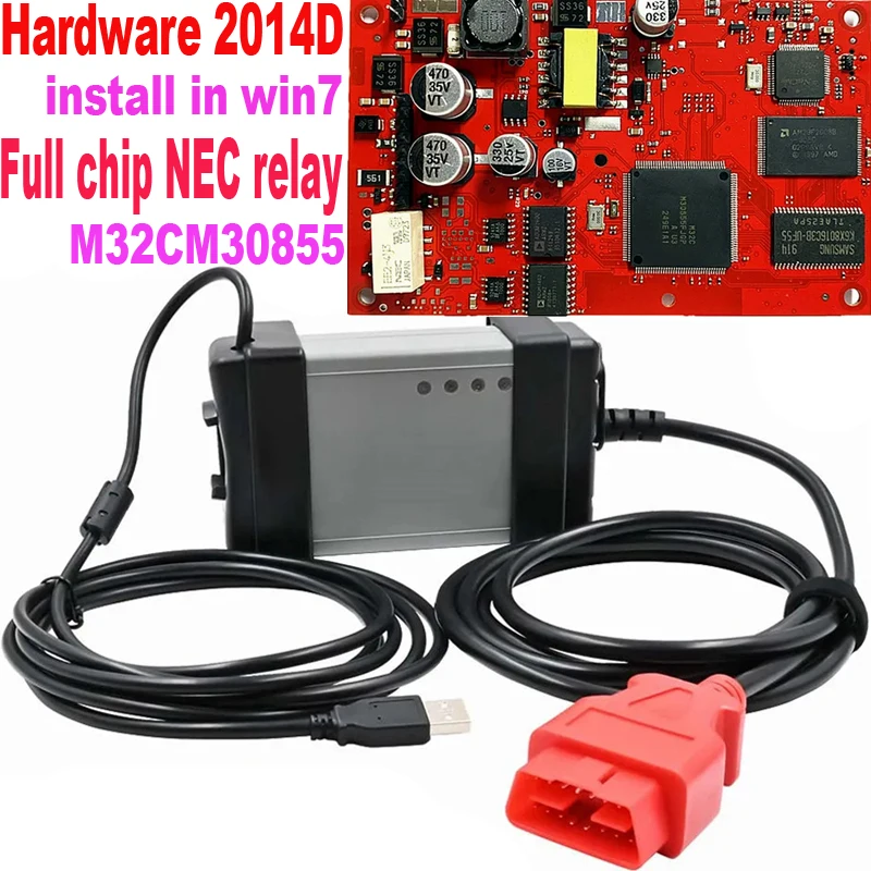 VOL V DICE 2014D PRO EWD بروتوكولات الرقائق الكاملة M32CM30855 الأحمر PCB متعدد اللغات Obd2 الماسح الضوئي حتى 2016 سنة أداة تشخيص السيارة