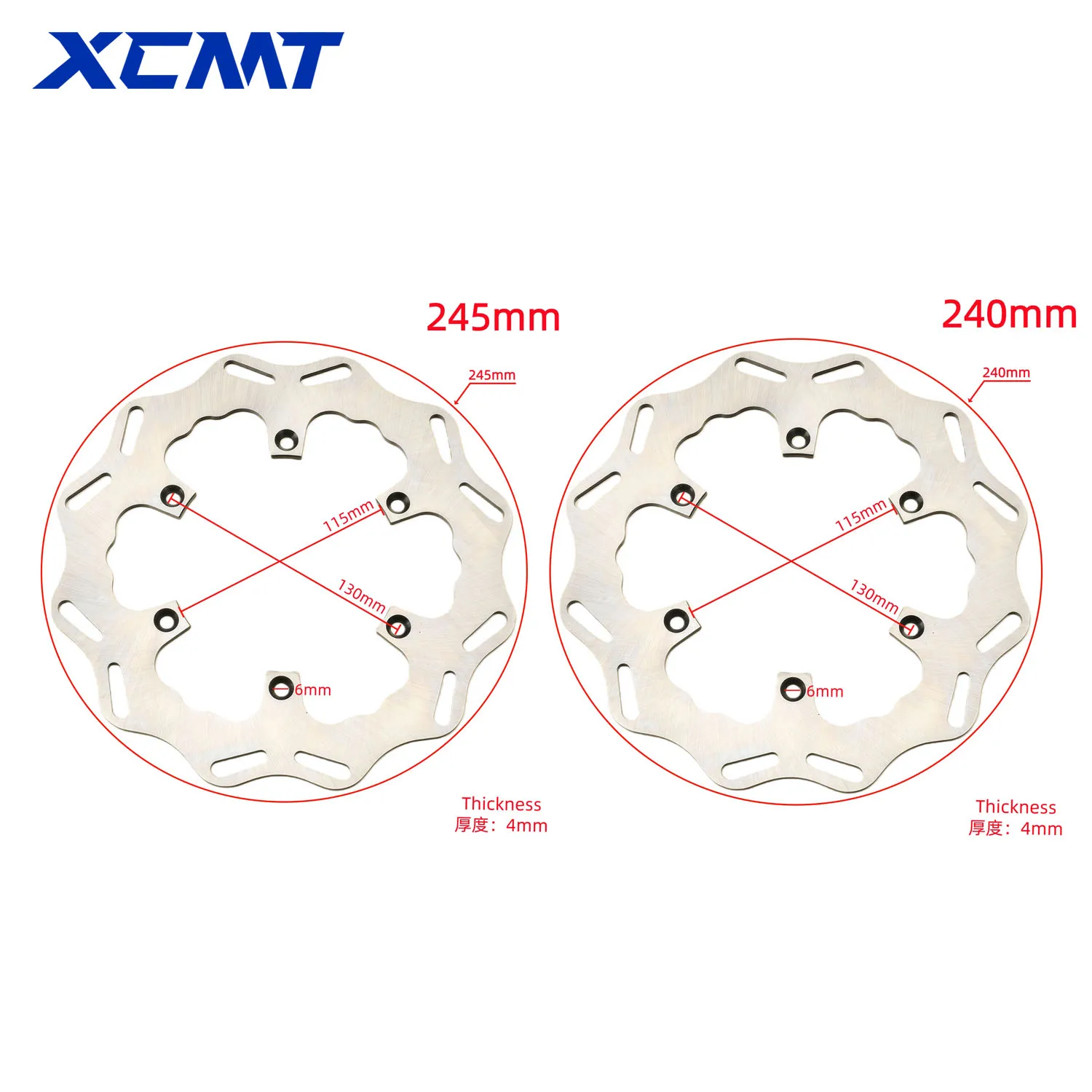 For Yamaha YZ WR YZ125 YZ250 YZ250F YZ250FX YZ450F YZ450FX WR250F WR450F Part Motorcycle 240mm 245mm Front Rear Brake Disc Rotor