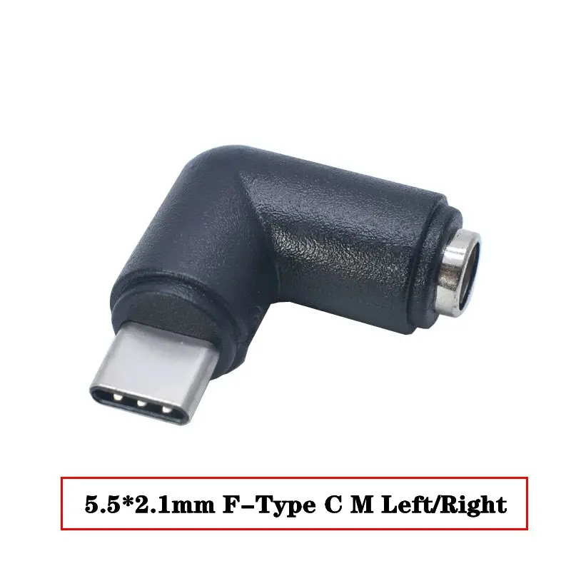 DC5.5 * 2.1mm Male Female To USB Mini 5P Micro 5P Type-C Male Female Adapter Elbow Android Phone DC Power Adapter 5V Interface