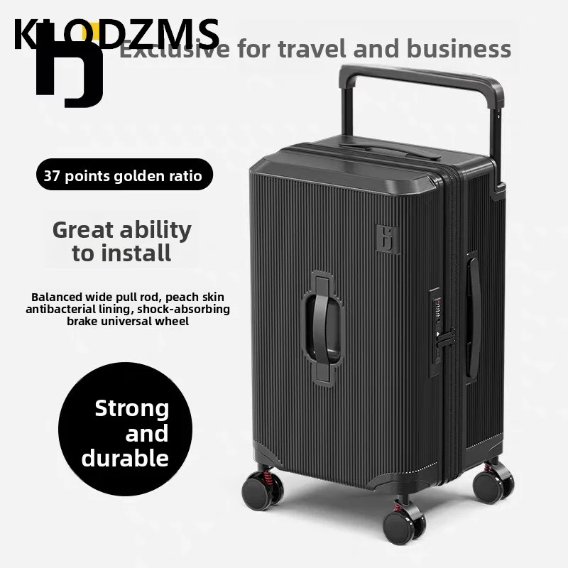 KLQDZMS 20 Inch Multifunctional Luggage Portable Cabin PC Luggage Large Capacity Luggage Universal Wheels Thick Password Box