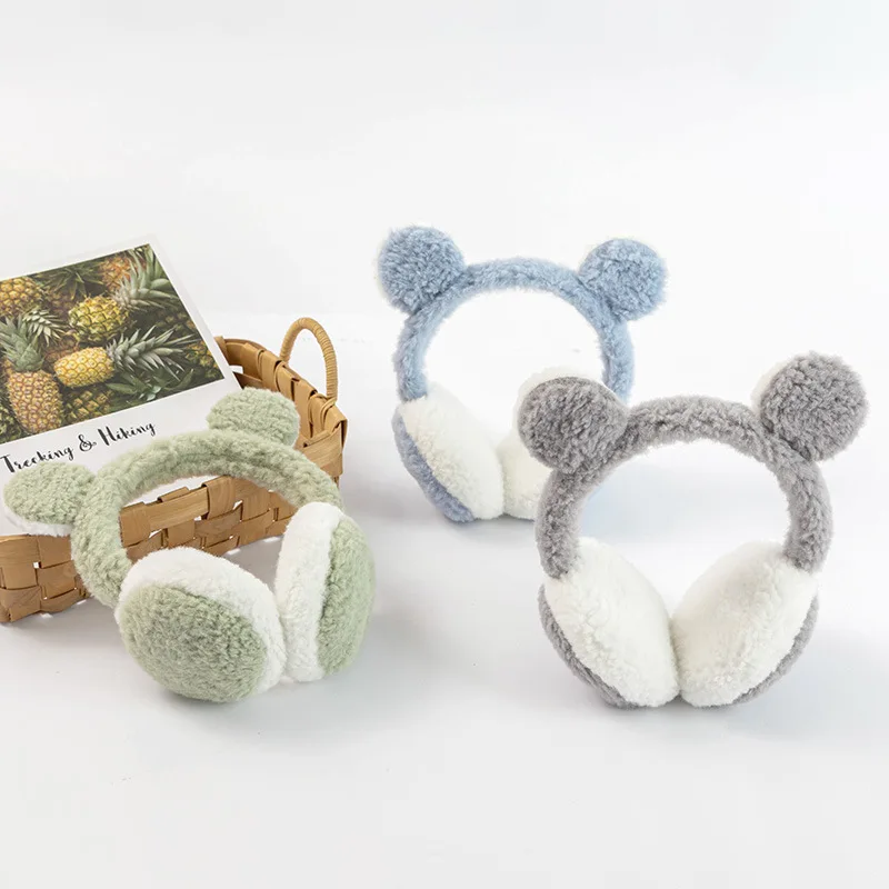 Protège-oreilles de chat en peluche pour femmes et enfants, couvre-oreilles pliants, doux, mignon, chaud, épais, protection contre le froid, extérieur, hiver, 1 pièce