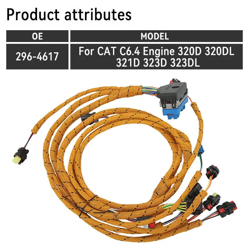 296-4617 2964617 Engine Wiring Harness Injector Fuse Box Cable Fits for Cat C6.4 E320D E323D2 E321D E320D