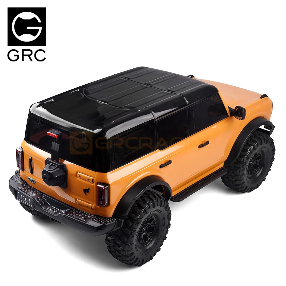 リアバンパーアンチスライド装飾シート/ステンレス鋼車シェル金属保護シート 1/10 トラクサス Trx-4 ブロンコ Trx4