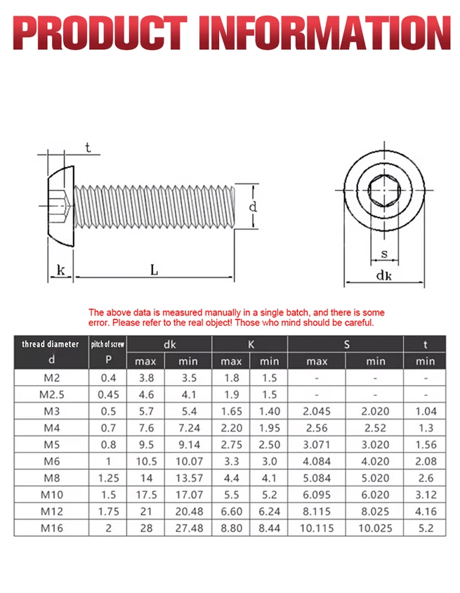 10–250 Stück ISO7380 G10,9 runde Kohlenstoffstahlschraube DIN912 G12,9 Innensechskantschraube mit Innensechskant, mechanische Möbelschrauben M2-M8 – Detail 4